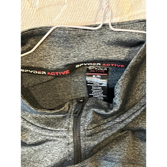 Spyder Active Qtr Zip Long Sleeve Shirt Mens XL - Picture 2 of 3